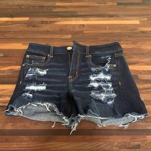 Super stretch jean shorts
